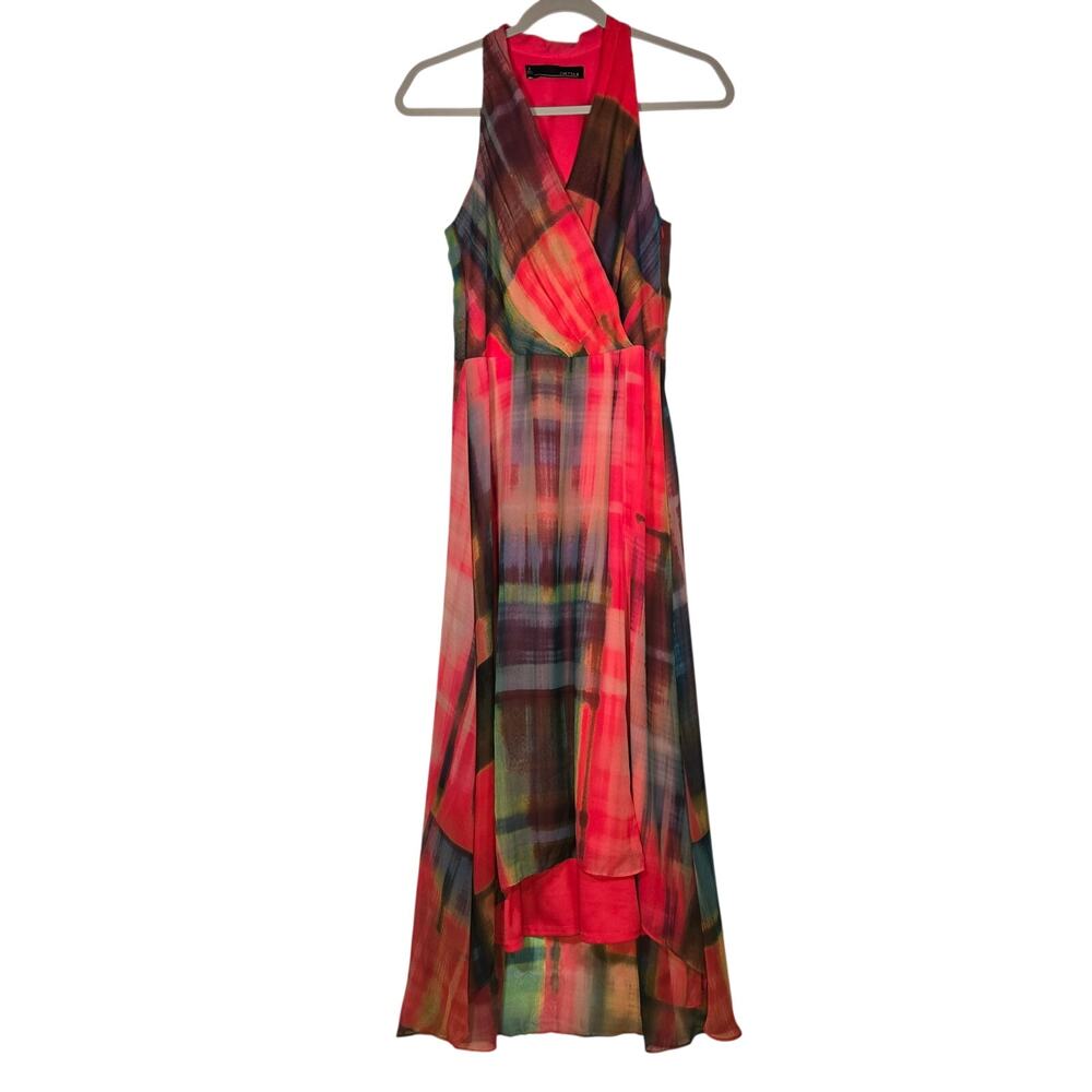 Chetta B Maxi Halter Neck Zipper Dress. Size 6